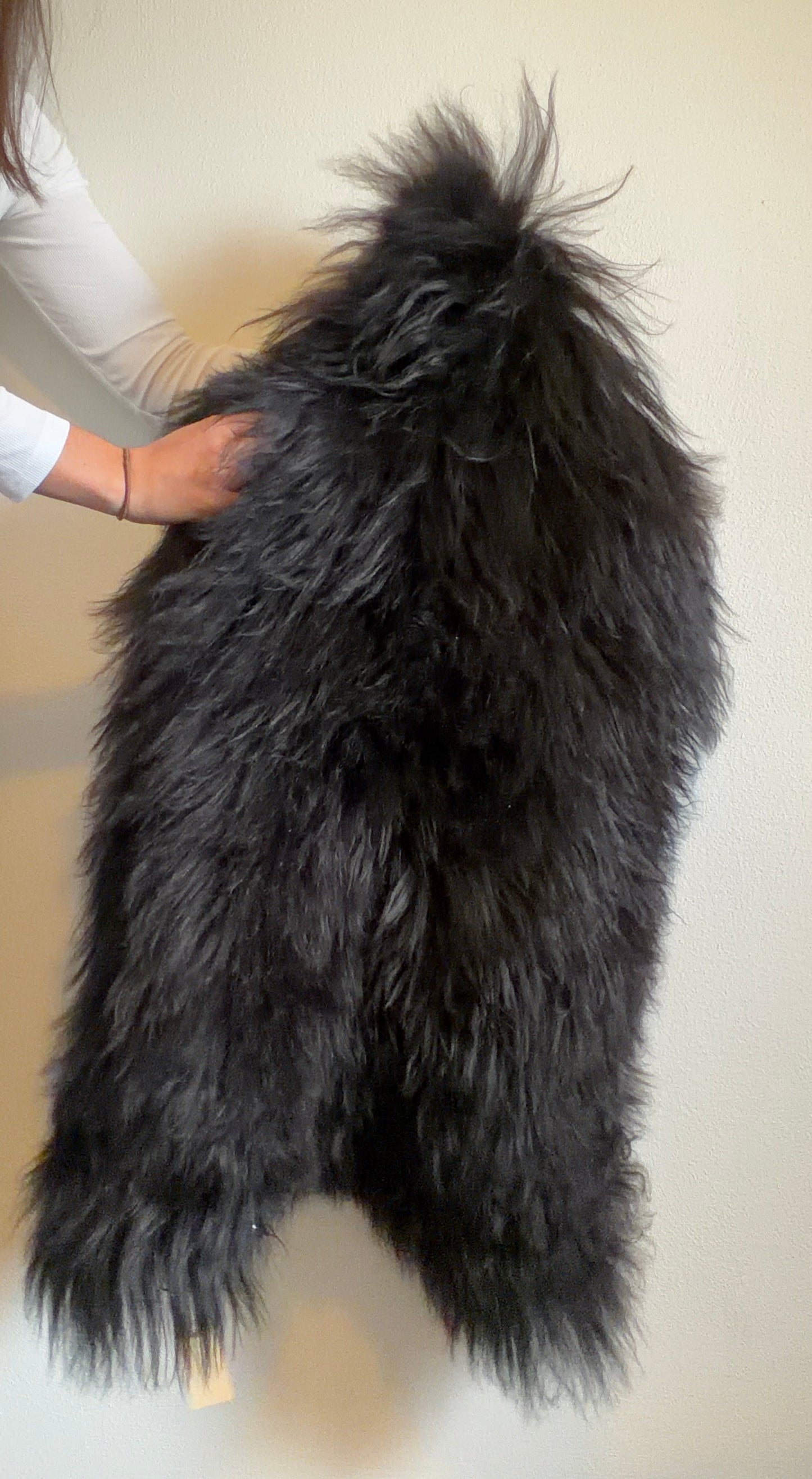 Black Icelandic Sheepskin