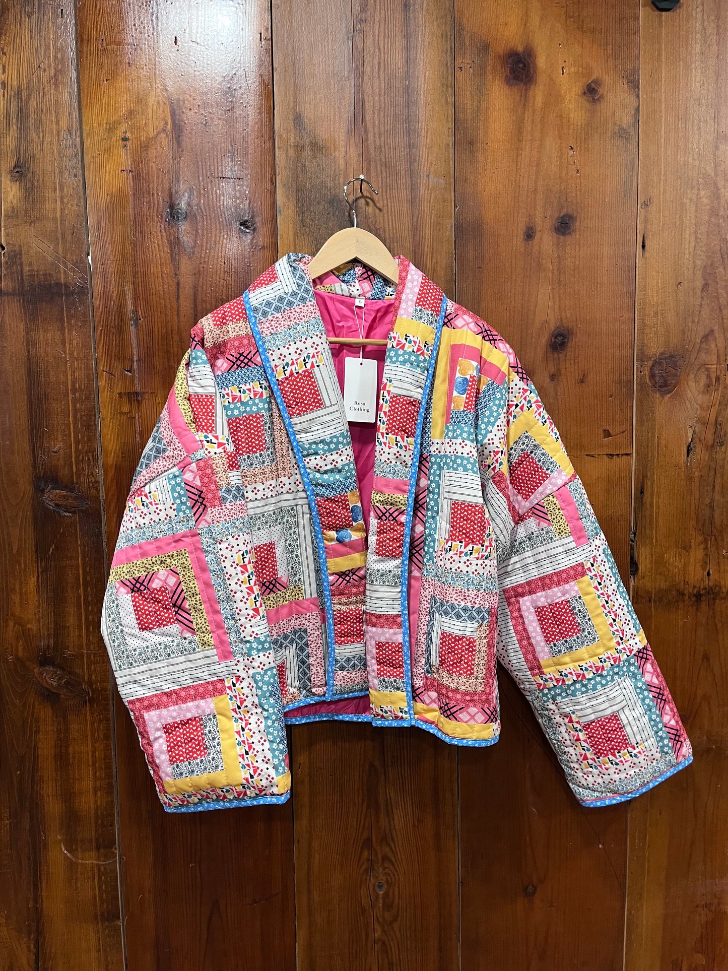 Color Block Quilted Jacket