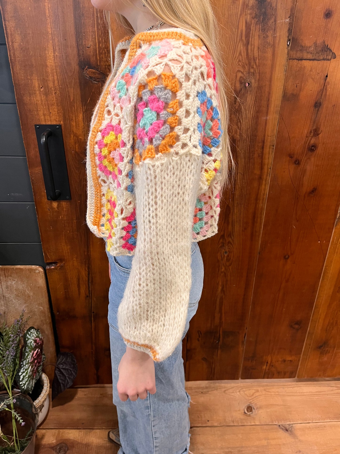 Flower Crochet Cardigan