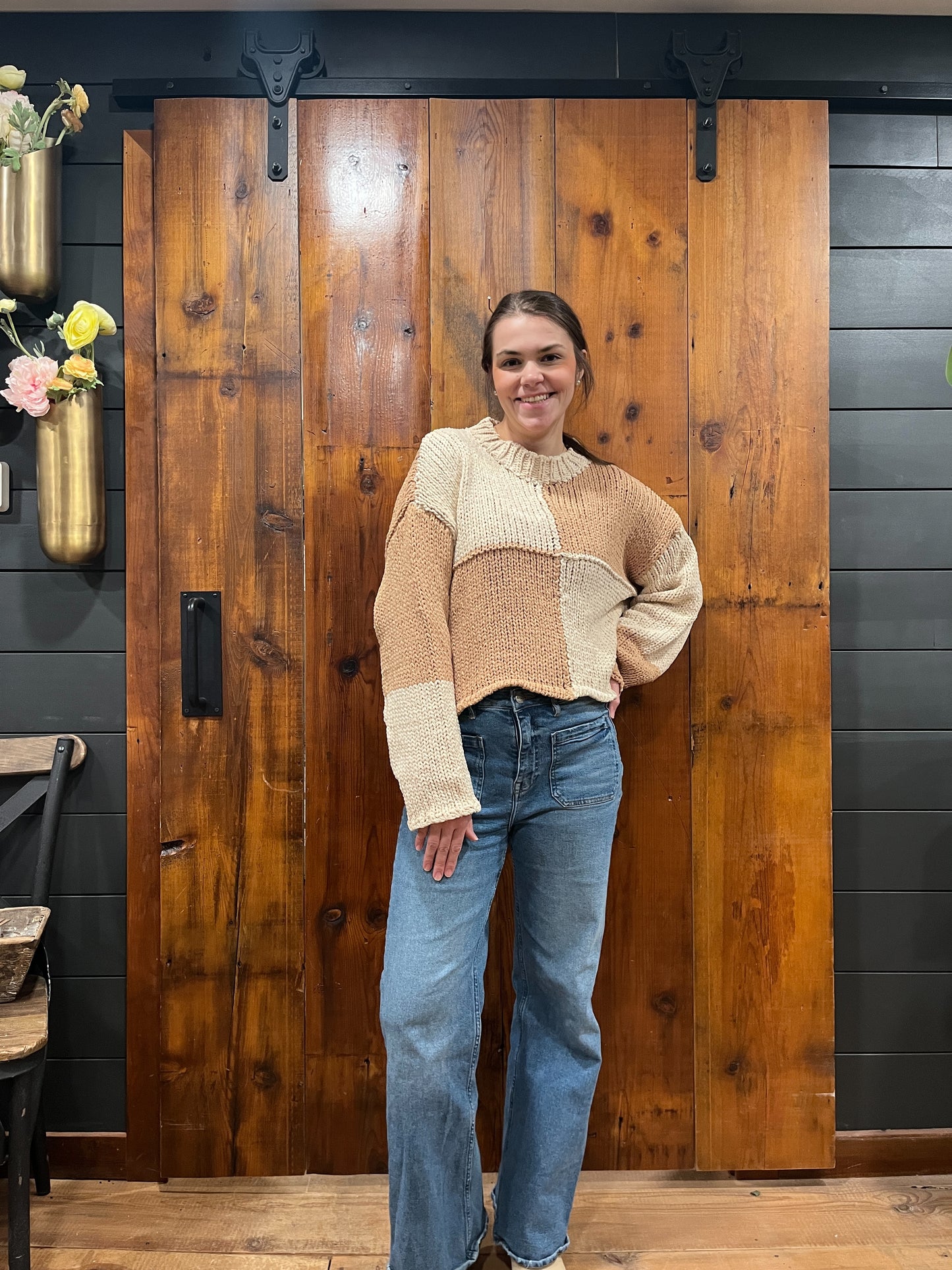 "Chequed Out" Sweater