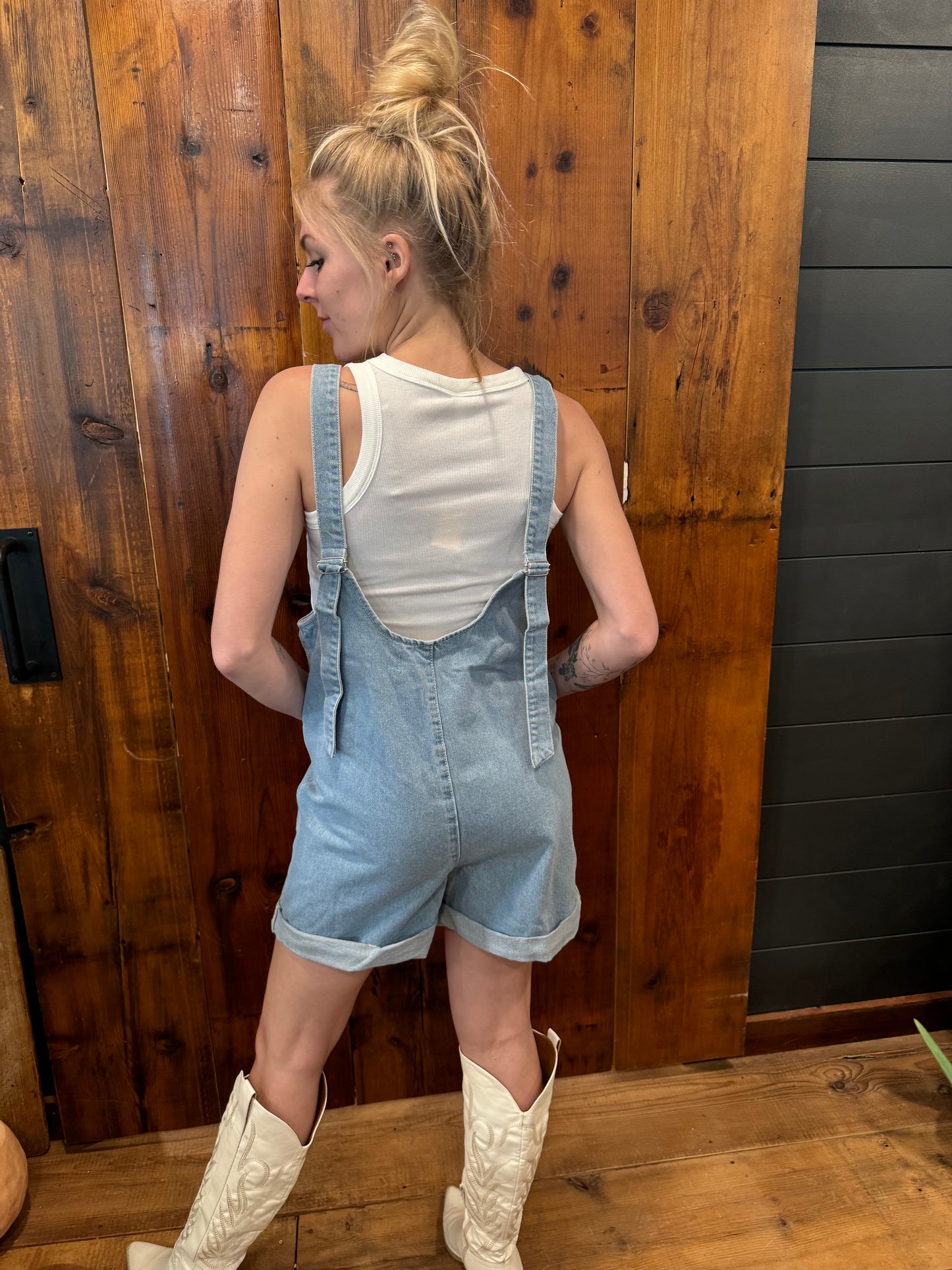 Denim Romper