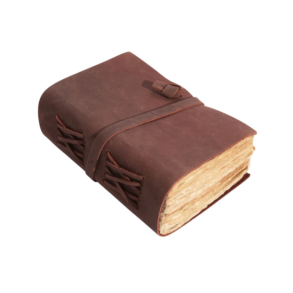 Small Scratched Leather Journal