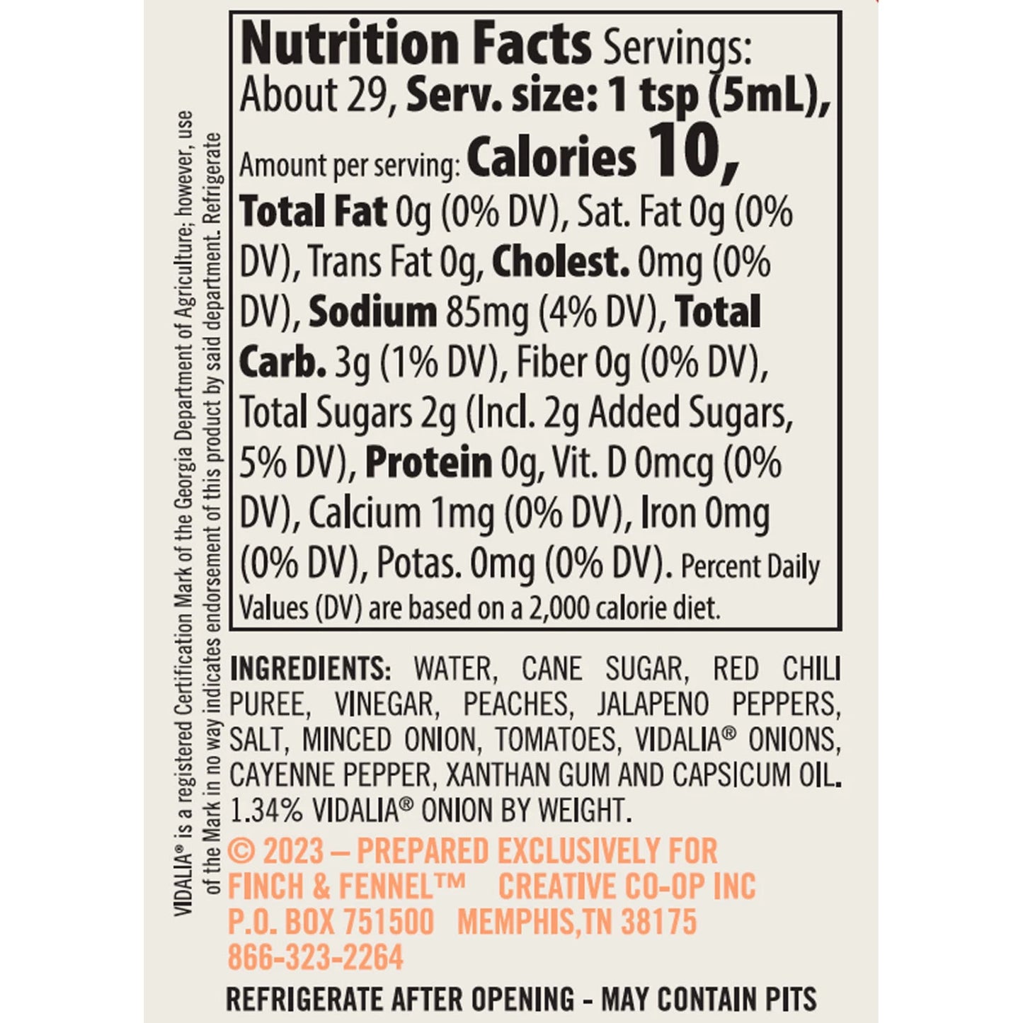 Peach and Onion Hot Sauce