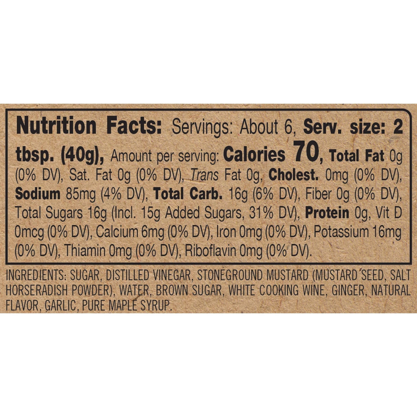 Sweet and Smoky Mustard