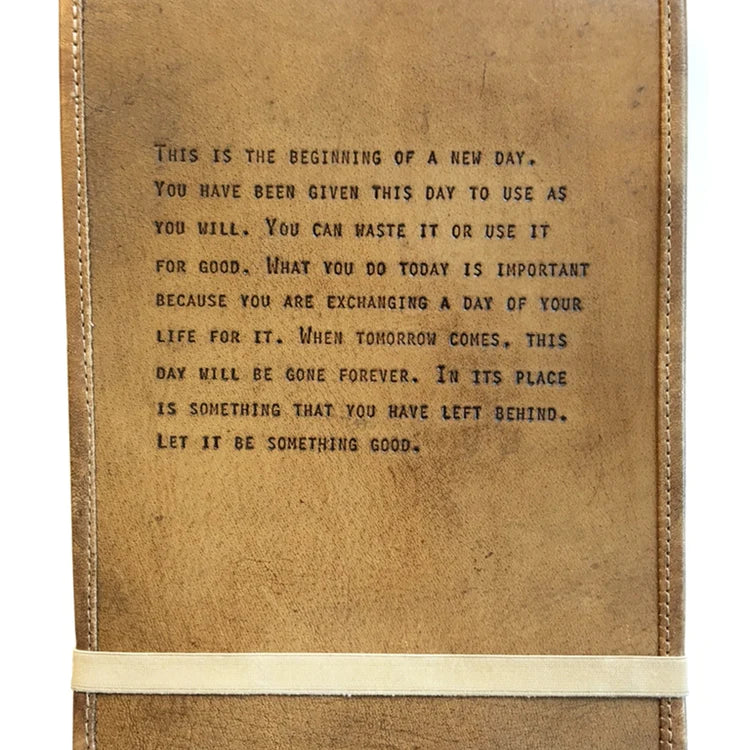 Large Leather Quote Journal