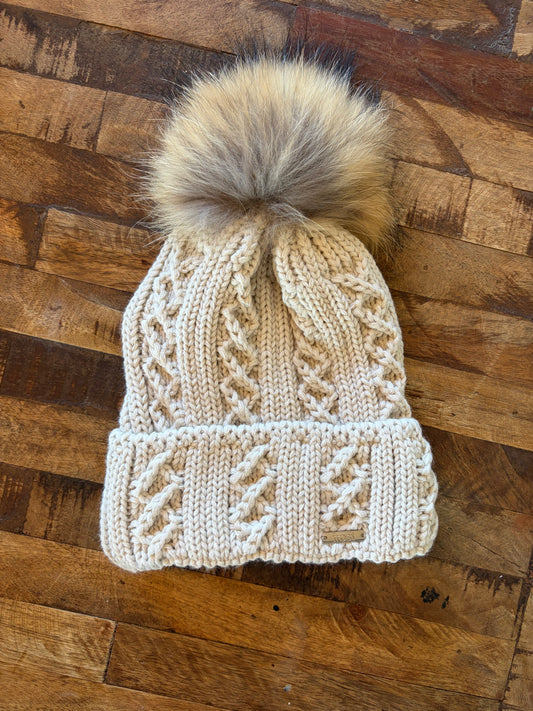 Frost Cable Knit Hat