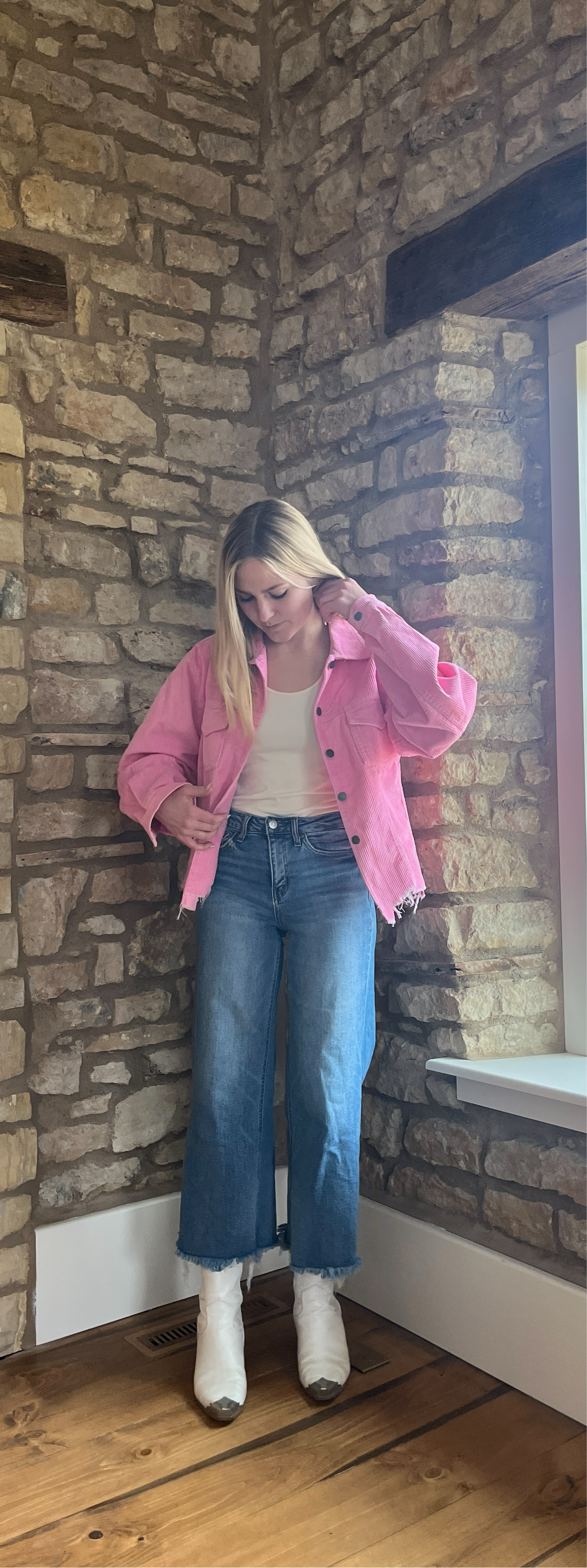 Hot Pink Corduroy Jacket