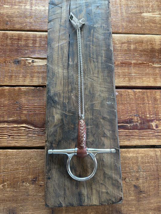 Leather Bit Equestrian Necklace