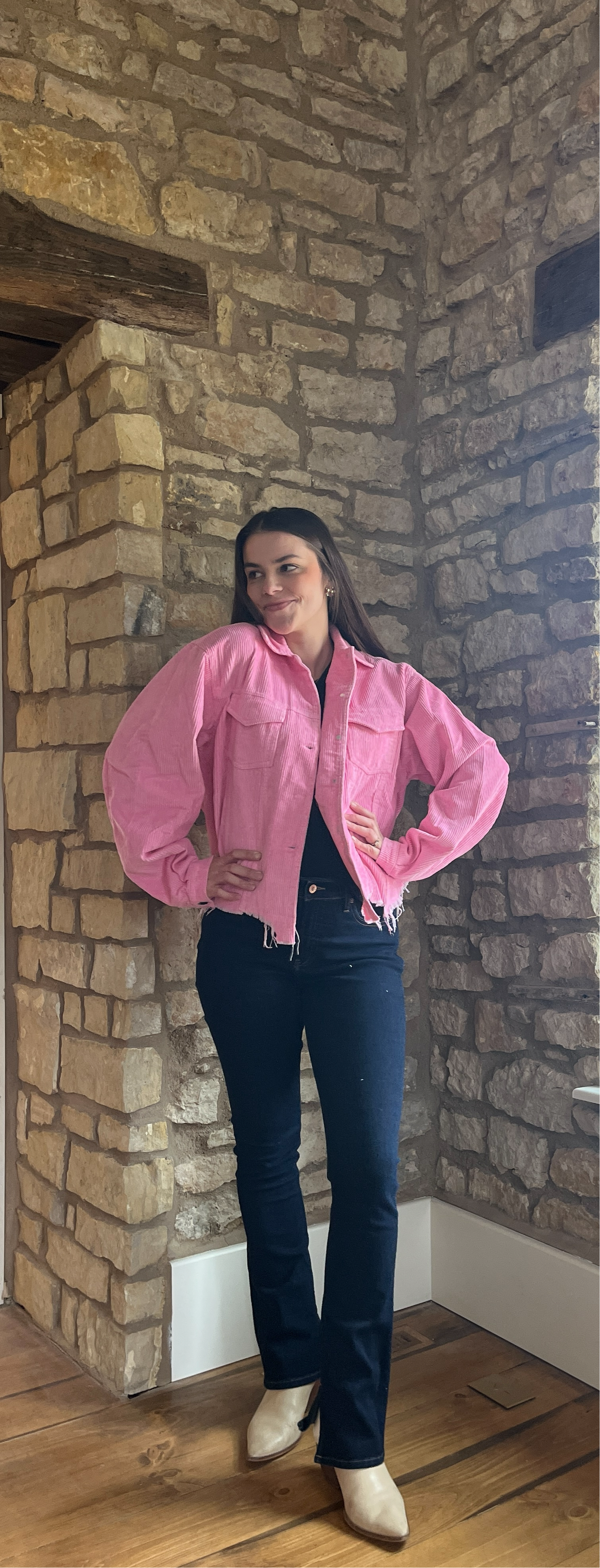 Hot Pink Corduroy Jacket