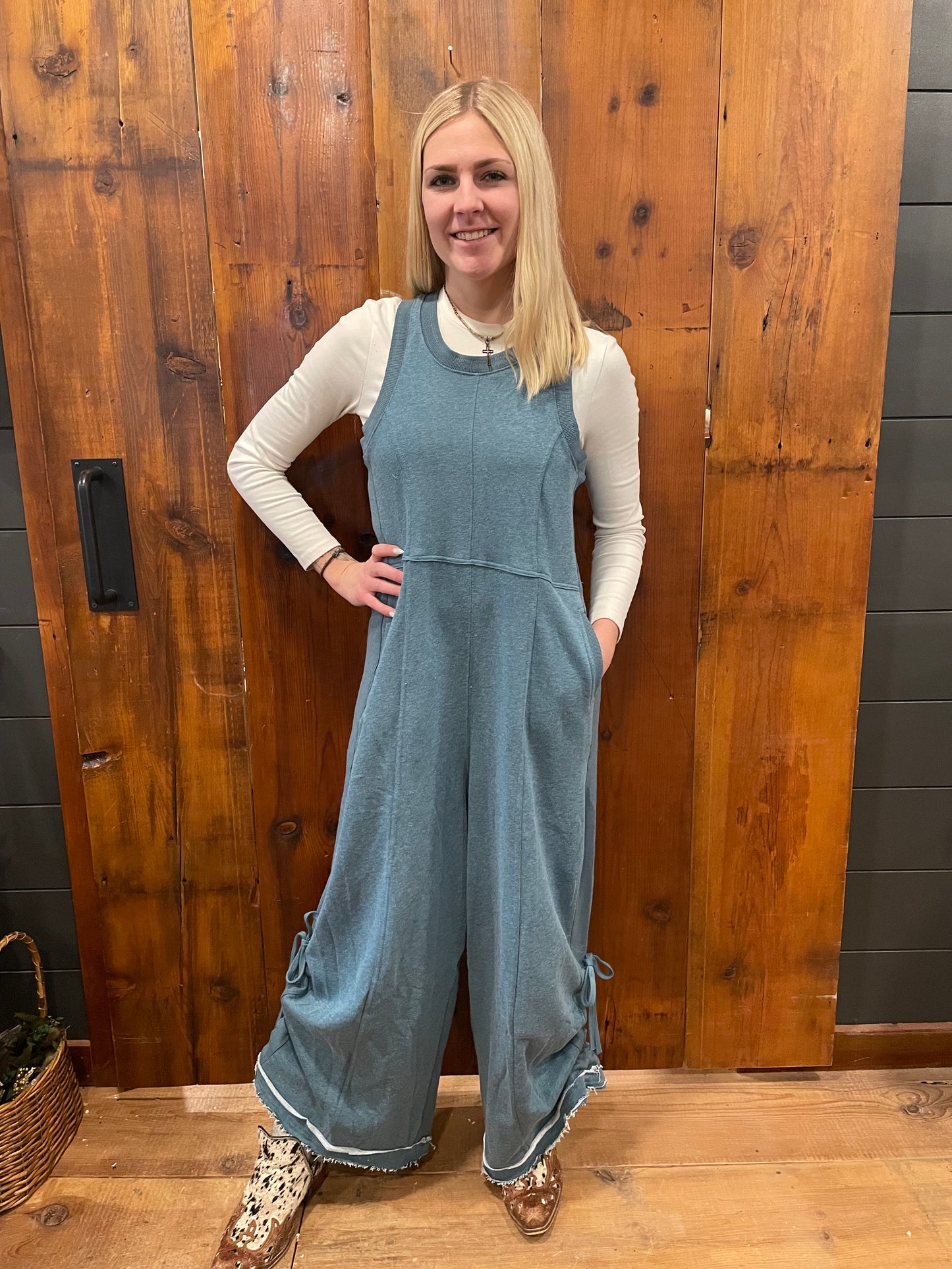 Ribbed French Jumpsuit