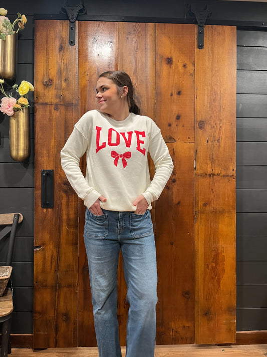 "Wrapped In a Bow" Crewneck