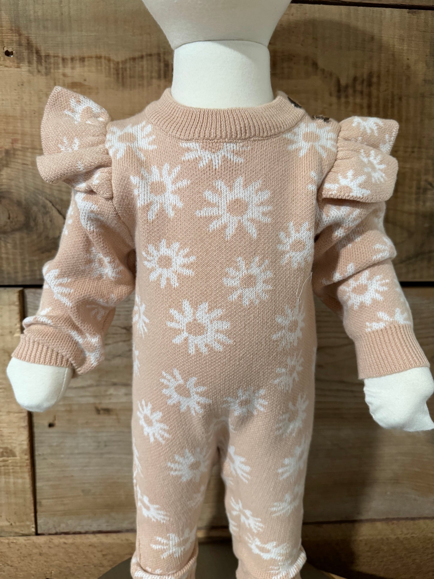 Floral Knit Sweater Jumpsuit